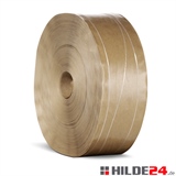 Nassklebeband verstärkt mit 2 Längsfäden und 1 Sinusfaden, 70 g/m², 70 mm x 200 lfm | HILDE24 GmbH